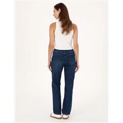 İndigo Straight Fit Jean Pantolon