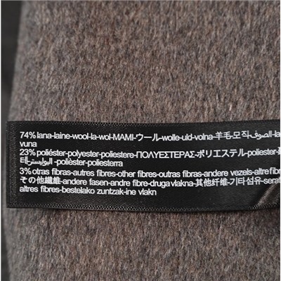 Элегантное двубортное шерстяное пальто средней длины с V-образным вырезом МАССИМО Д