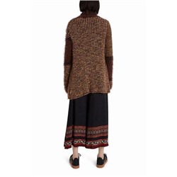 Chaqueta abierta gruesa patch