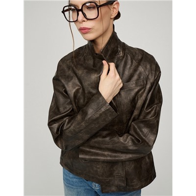 Куртка-жакет из эко-кожи