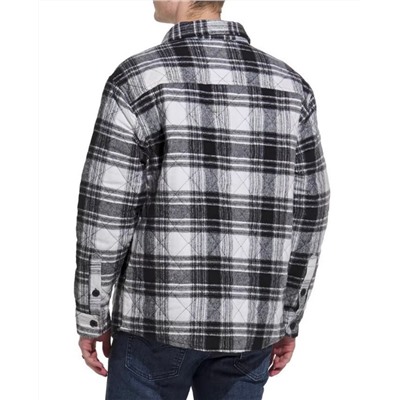 Мужская стеганая хлопковая теплая свободная повседневная рубашка