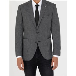 Siyah Ekstra Slim Fit Spor Ceket