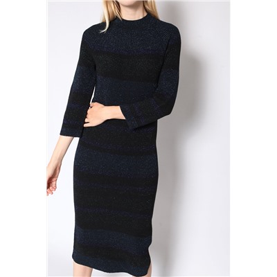 Vestido Negro y azul