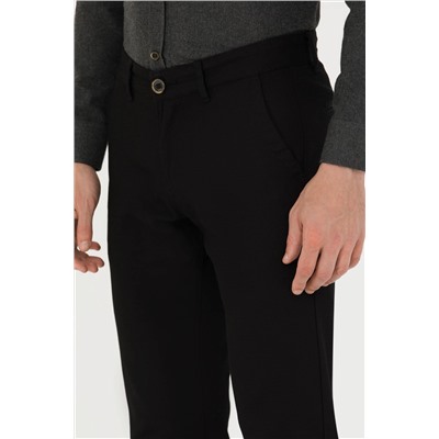 Erkek Siyah Kanvas Pantolon