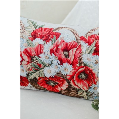 Наволочка 65х45 Маки в корзине