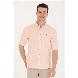 Erkek Turuncu Uzun Kollu Gömlek