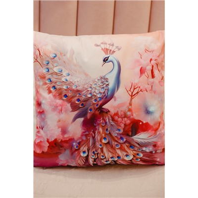 Наволочка декоративная 3 шт Павлины 3D