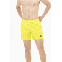 Erkek Neon Sarı Deniz Şortu