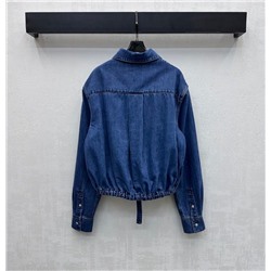 Женская джинсовая рубашка на шнуровке в ретро стиле   ЛОЕВ*Е 💛