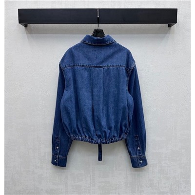 Женская джинсовая рубашка на шнуровке в ретро стиле   ЛОЕВ*Е 💛