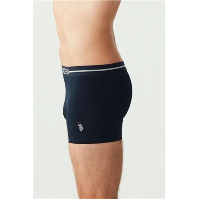 U.S. Polo Assn. U.S. Polo Assn. Erkek 3’lü Boxer Set – Lacivert & Melanj - Lacivert - ILC2.80S30Q6-OLA