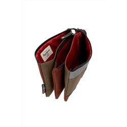 Estuche Caqui y marrón