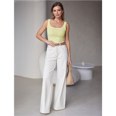 Топ облегающий из эластичного хлопка