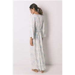Camisón largo cruzado cinturón