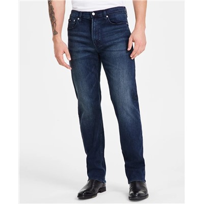 Calvin Klein Men's Standard Straight-Fit Stretch Jeans