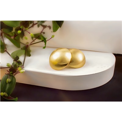 Суперлегкие Серьги "Полусфера" + Подарок