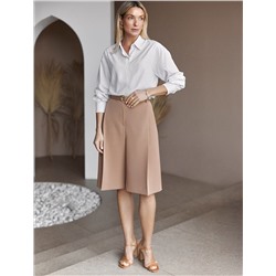 Шорты-бермуды  из эластичной поливискозы