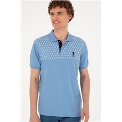 Erkek Regular Fit Polo Yaka Koyu Mavi Tişört
