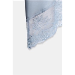 FALDA MIDI SATINADA BAJO ASIMÉTRICO ENCAJE