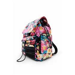 Mochila grande floral
