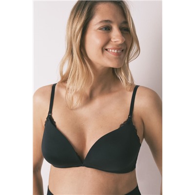 Sujetador "maternity" triangular relleno negro CHARMING