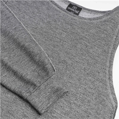 Лонгслив многослойный, Преданная стилю (grey, 2 в 1)