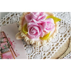 89607 мыло "Чашечка с цветами"