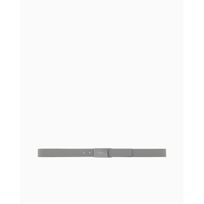 LEATHER BELT WITH PLAQUE