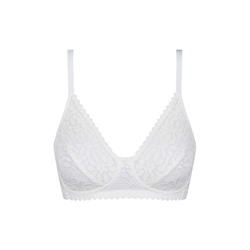 Sujetador sin aros de encaje floral Daily Dentelle