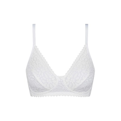 Sujetador sin aros de encaje floral Daily Dentelle