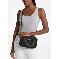 Michael Kors Outlet Jet Set Large Saffiano Leather Crossbody Bag