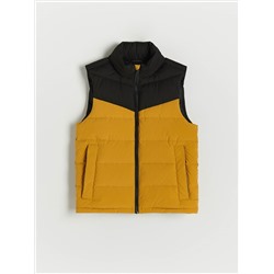 Weste mit Taschen und Stehkragen