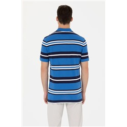 Erkek Saks Polo Yaka Tişört