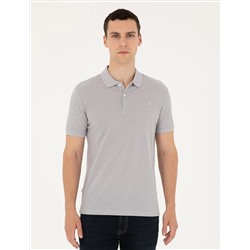 Açık Gri Melanj Slim Fit Tişört