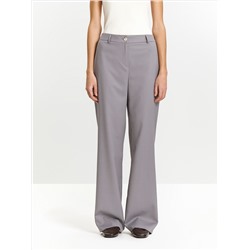 Брюки прямого кроя с защипами из костюмной шерсти, D189/peter