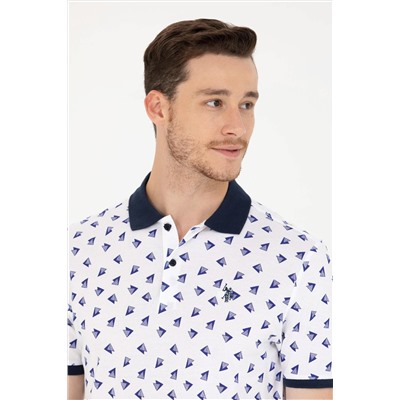 Erkek Beyaz Polo Yaka Tişört