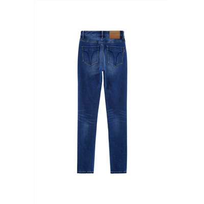 Vaquero recto Azul