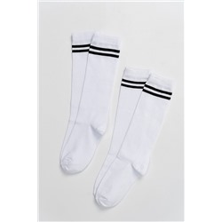 Гольфы женские Графика (2 полосы) (набор 2 пары)