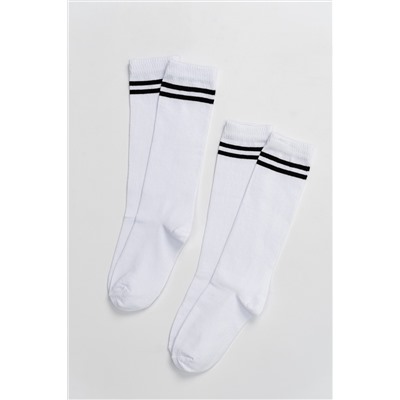 Гольфы женские Графика (2 полосы) (набор 2 пары)