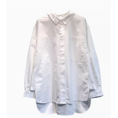 Свободная повседневная хлопковая  рубашка