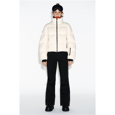 FAUX SHEARLING PADDED ANORAK 80% DOWN 20% FEATHER HEIQ XREFLEX™ RECCO® TECHNOLOGY SKI COLLECTION, CHARACTERISTICS
