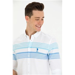 Erkek Kobalt Mavi Uzun Kollu Gömlek