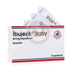 IBUJEZIK BABY 60 MG( свечи с ибупрофеном 60мг)