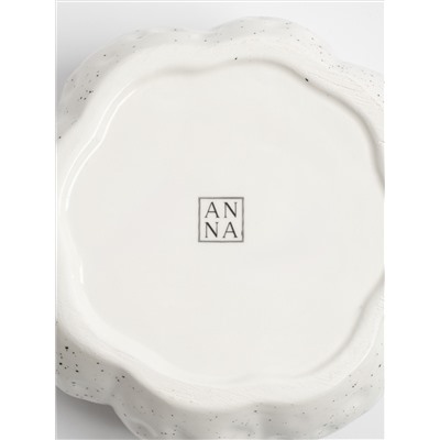 Емкость для хранения, 18х16 см, 1,3 л, керамика D, белая, в крапинку, Тыква, Light pumpkin