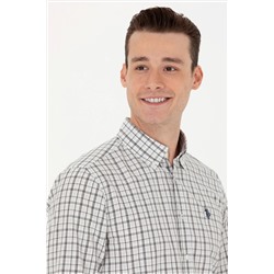 Erkek Ekoseli Lacivert Gömlek