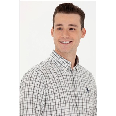 Erkek Ekoseli Lacivert Gömlek