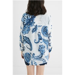 Camisa oversize paisley