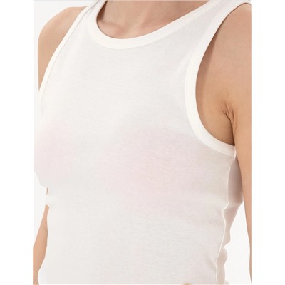 Beyaz Ex. Slim Fit Crop Tişört