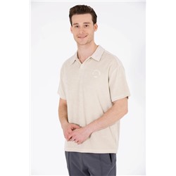 Erkek Taş Comfort Polo Yaka Tişört