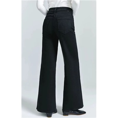 Женские эластичные хлопковые брюки с высокой талией